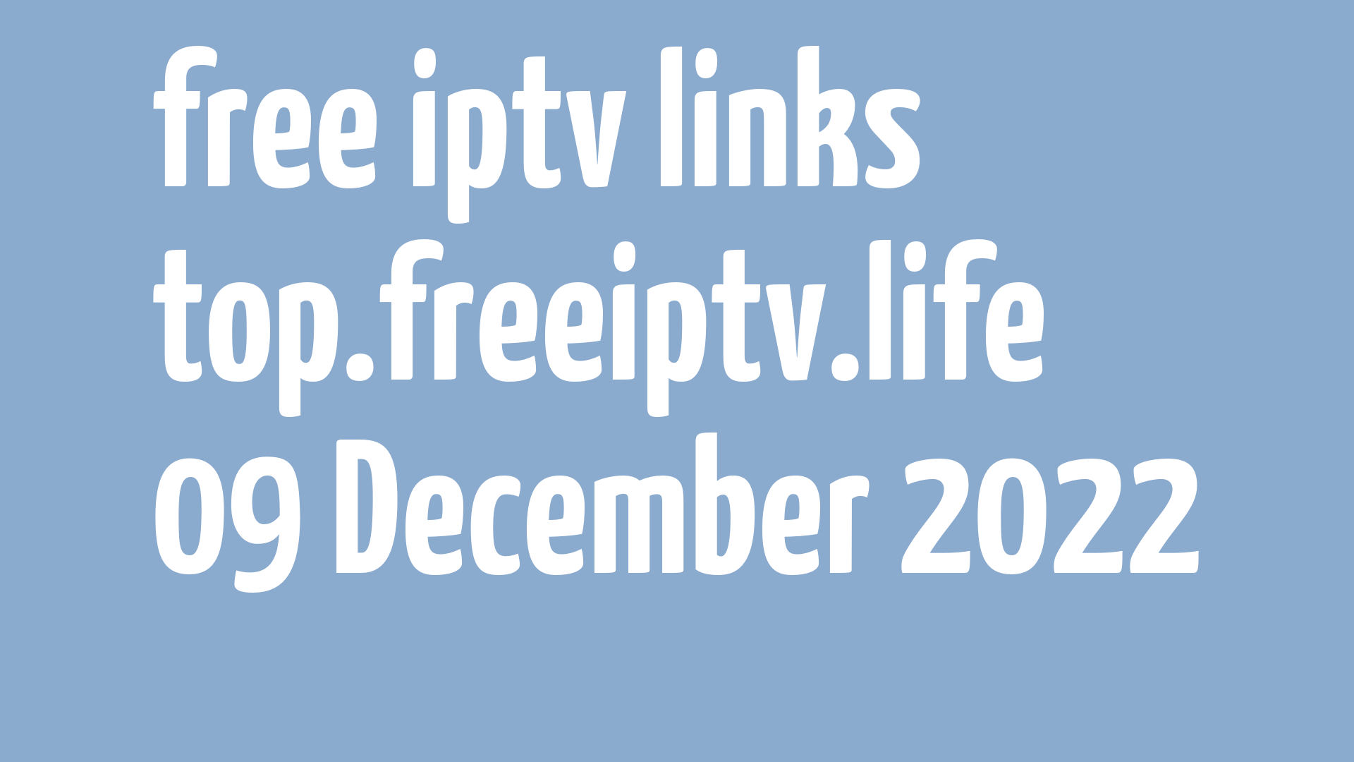 free iptv links 081222